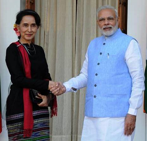 Modi Meets Suu Kyi, Discusses India-Myanmar Relations