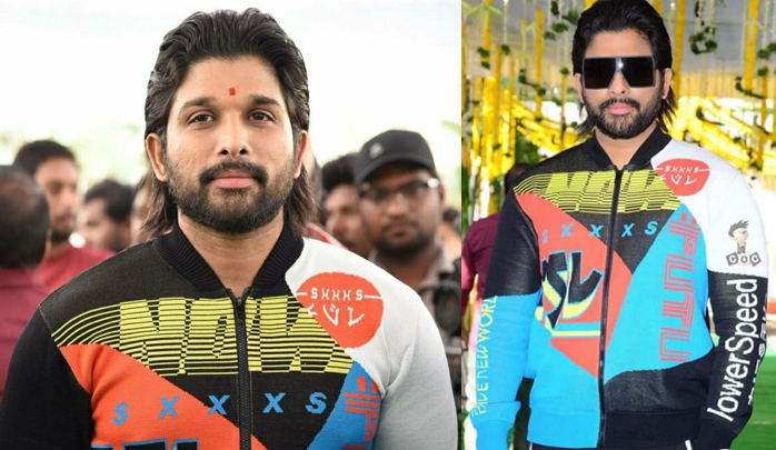 allu arjun t shirt in surya the soldier