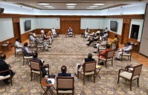 Pic Talk: Modi and ministers maintain ‘DISTANCE’