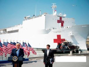 Coronavirus: Trump converts Navy ship into hospital
