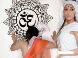 Actress booked for being naked before ‘Om’