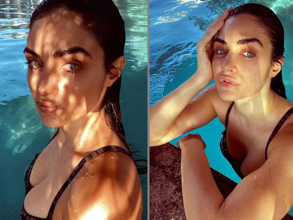 Pics: Arjun Helps In Girlfriend’s Swim Photoshoot