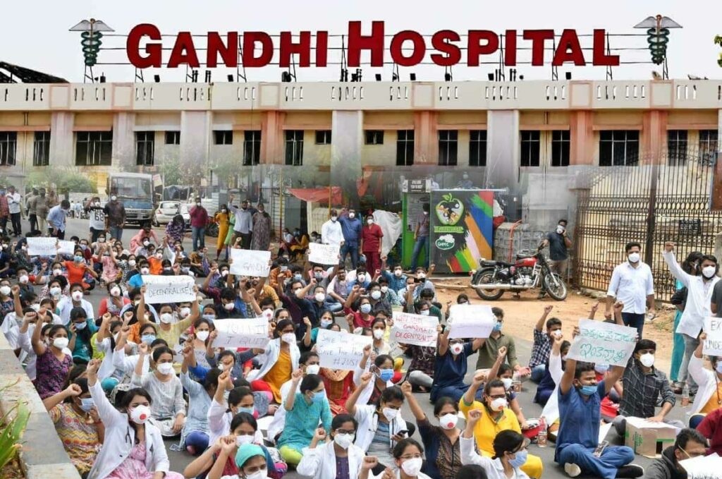 Gandhi Hospital Doctors Demand Decentralisation Of COVID-19 Cases