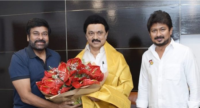 Megastar Chiranjeevi meets Tamil Nadu CM MK Stalin