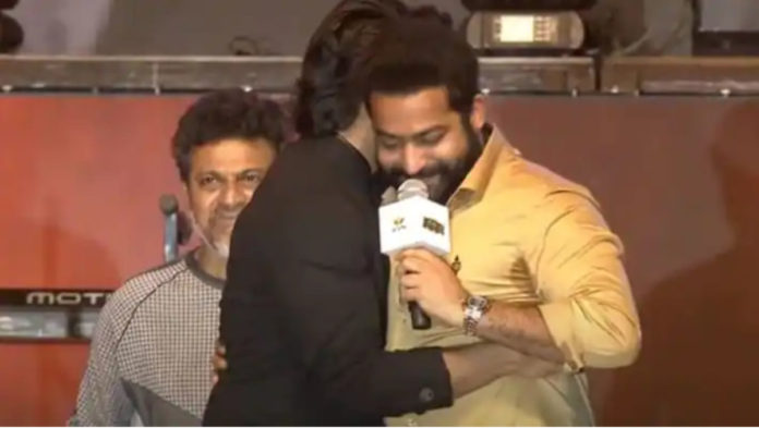 NTR turns emotional at RRR pre-release event