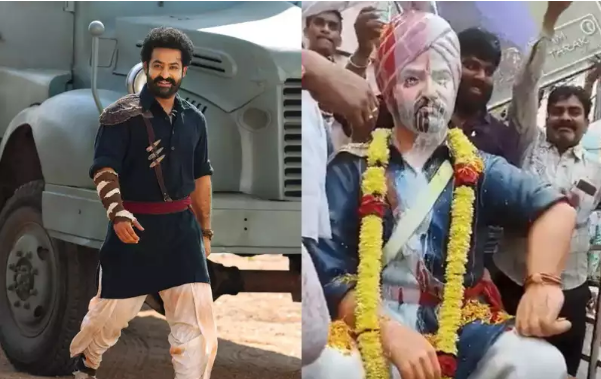 #RRRTakeOver: Jr NTR’s fans bathe his idol with milk. Watch video