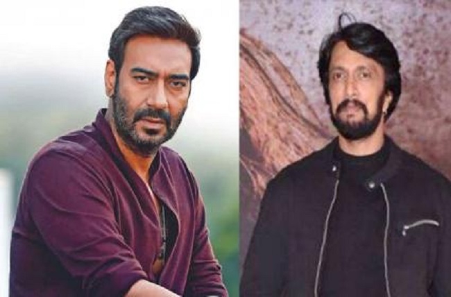 Heated clash on Hindi: Kiccha Sudeep and Ajay Devan fight with each other