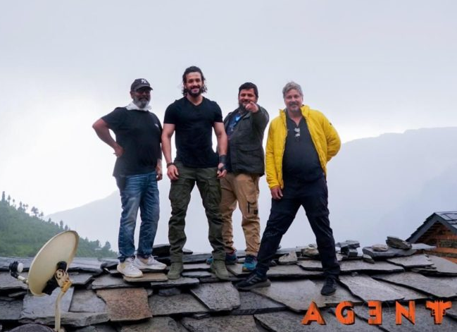 Akhil shooting action sequences for Agent in Manali